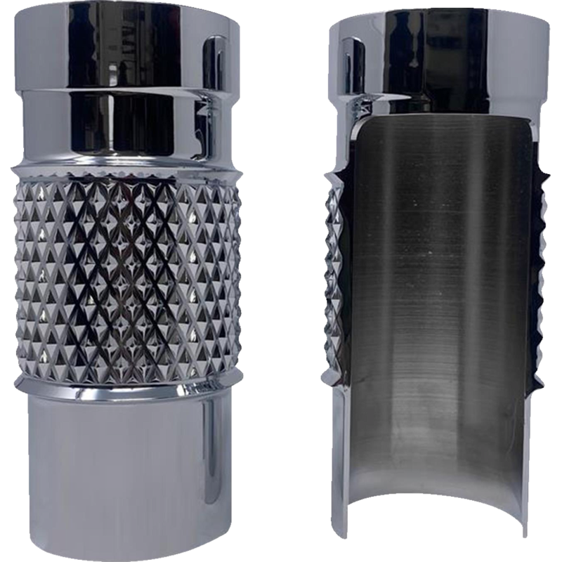 C3016-C COVINGTONS Fork Leg Bells - Fat - Diamondback - Chrome Fork Leg Bells - Fat - Diamondback - Chrome FORK TINS-SLIDER PRODUCTS 