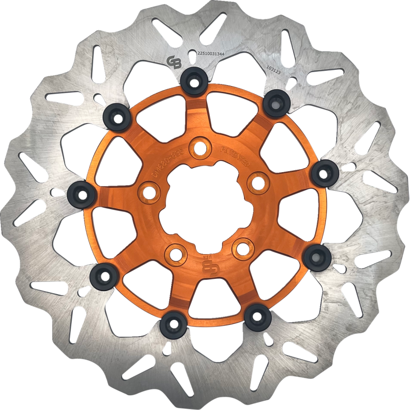 DF680CW-O GBRAKES ROTOR FR WAVE FL ORANGE ROTOR FR WAVE FL ORANGE BRAKE ROTORS - STREET 