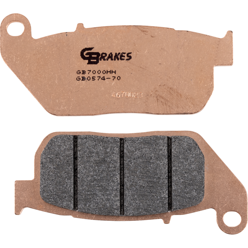 GB0574-70 GBRAKES BRAKE PAD GB0574-70 HH SINTERED BRAKE PAD GB0574-70 HH SINTERED BRAKE PADS - CERAMIC 