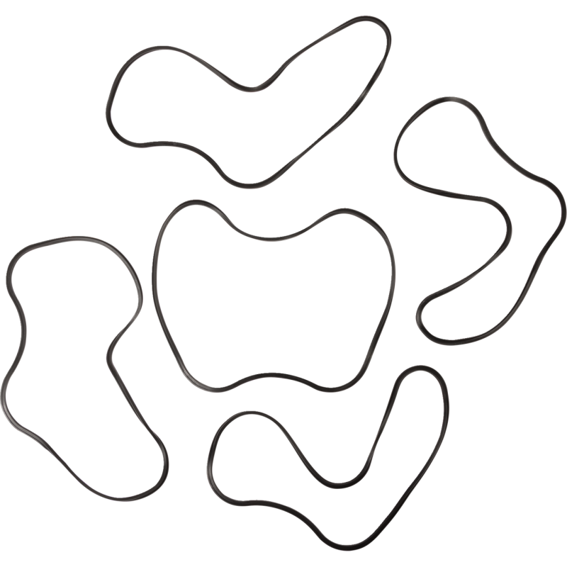 JGI-17354-86-A JAMES-GASKET 86-90 XL R/CVR UPPER RUBBER (5) 86-90 XL R/CVR UPPER RUBBER (5) GASKETS & KITS 