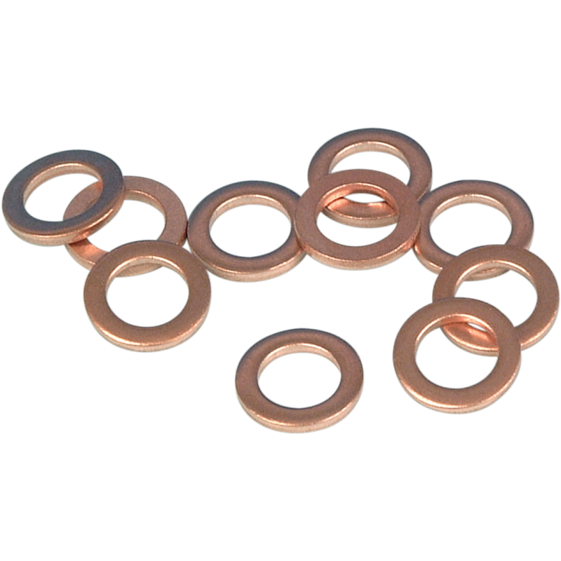 JGI-45406-75 JAMES-GASKET 75-85 XL COPPER DAMPER ROD WASHER (10PK) 75-85 XL COPPER DAMPER ROD WASHER (10PK) FORK SEALS-ORINGS-GASKETS 