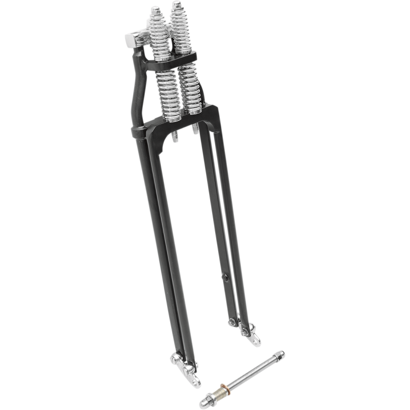 J300016B DRAG-SPECIALTIES FORK SPRINGER +6" BLK FORK SPRINGER +6" BLK FORK ASSEMBLIES-COMPLETE 