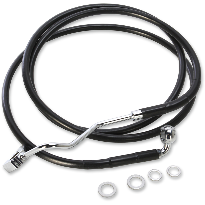 615220-6BLK DRAG-SPECIALTIES LINE BRAKE BLK 15-19 FLTR +6 LINE BRAKE BLK 15-19 FLTR +6 BRAKE LINES-HOSES-STAINLESS STEEL 