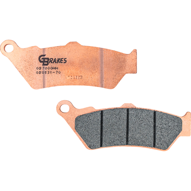 GB0531-70 GBRAKES BRAKE PAD GB0531-70 HH SINTERED BRAKE PAD GB0531-70 HH SINTERED BRAKE PADS - CERAMIC 