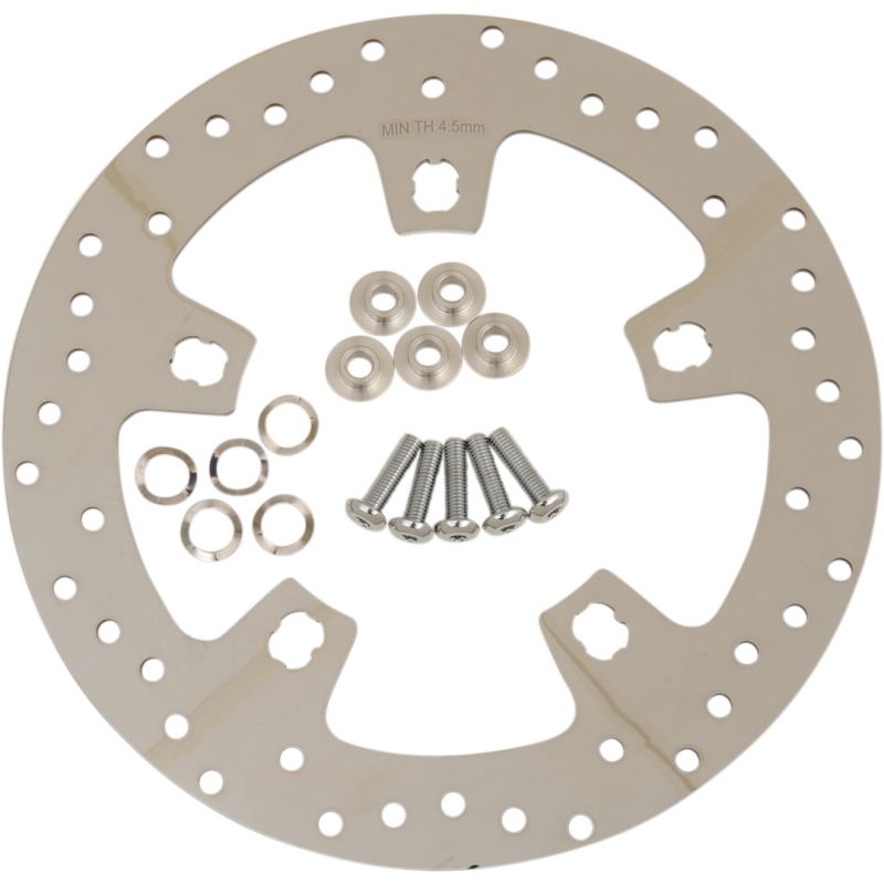 B06-0206ASP DRAG-SPECIALTIES ROTOR F. 11.5"POL CUSTOM ROTOR F. 11.5"POL CUSTOM BRAKE ROTORS - STREET 