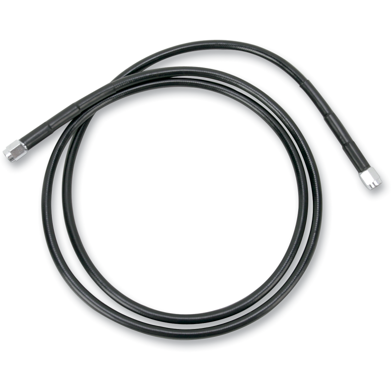 858-BLK DRAG-SPECIALTIES BLACK S/S BRAKE LINE 58" BLACK S/S BRAKE LINE 58" BRAKE LINES-HOSES-STAINLESS STEEL 