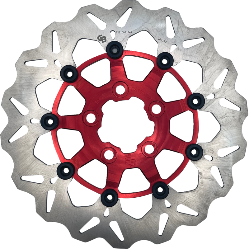 DF681CW-R GBRAKES ROTOR RR WAVE FL RED ROTOR RR WAVE FL RED BRAKE ROTORS - STREET 