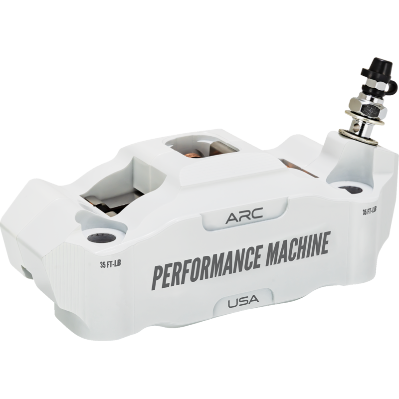 0052-2426-WC PERFORMANCE-MACHINE 125 X 4, RACE SERIES RADIAL MOUNT CALIPER, RIGHT-WHT 125 X 4, RACE SERIES RADIAL MOUNT CALIPER, RIGHT-WHT BRAKE CALIPER-CALIPER KITS 
