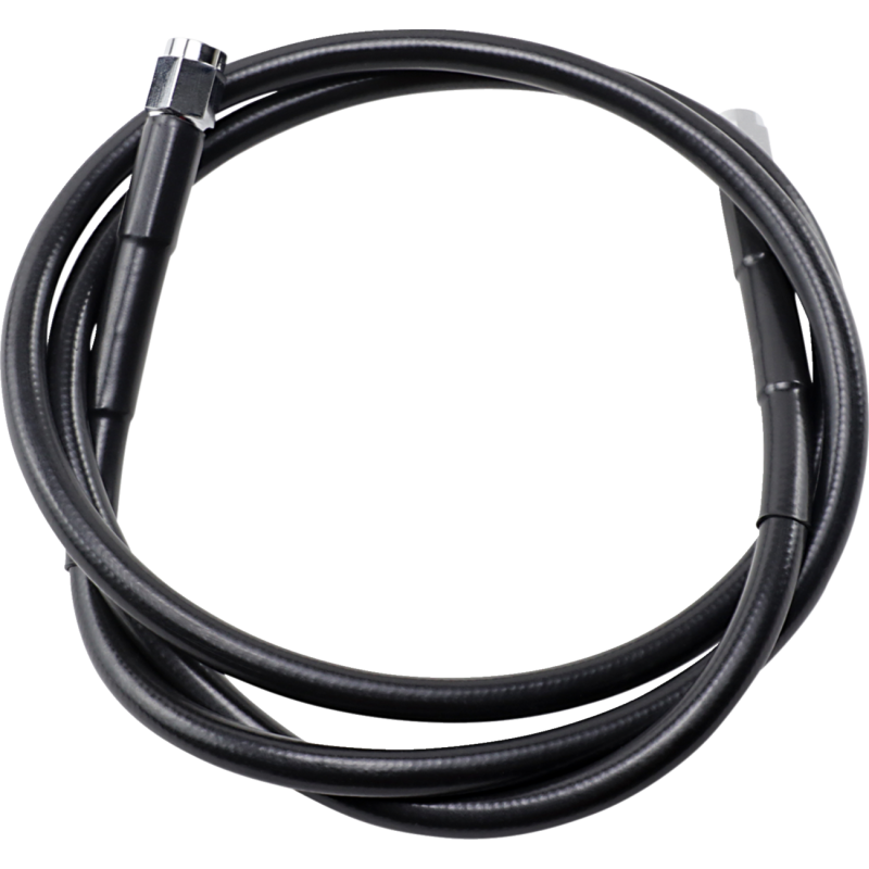 846-BLK DRAG-SPECIALTIES BLACK S/S BRAKE LINE 46" BLACK S/S BRAKE LINE 46" BRAKE LINES-HOSES-STAINLESS STEEL 