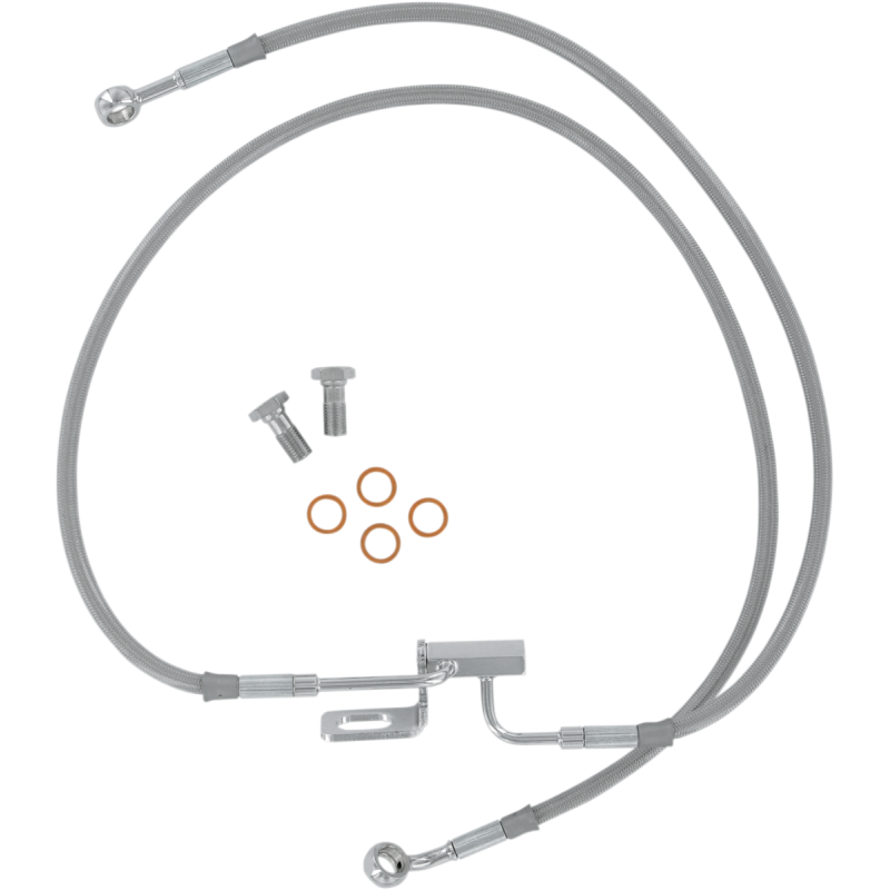 HD9285-A GOODRIDGE Brake Line Kit - Softail Brake Line Kit - Softail BRAKE LINES-HOSES-STAINLESS STEEL 