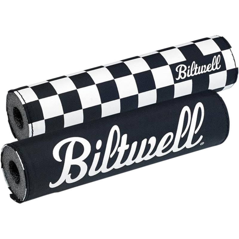 6901-650 BILTWELL PAD CROSSBAR BW CHECKR PAD CROSSBAR BW CHECKR HANDLEBARS-ALL TYPES 
