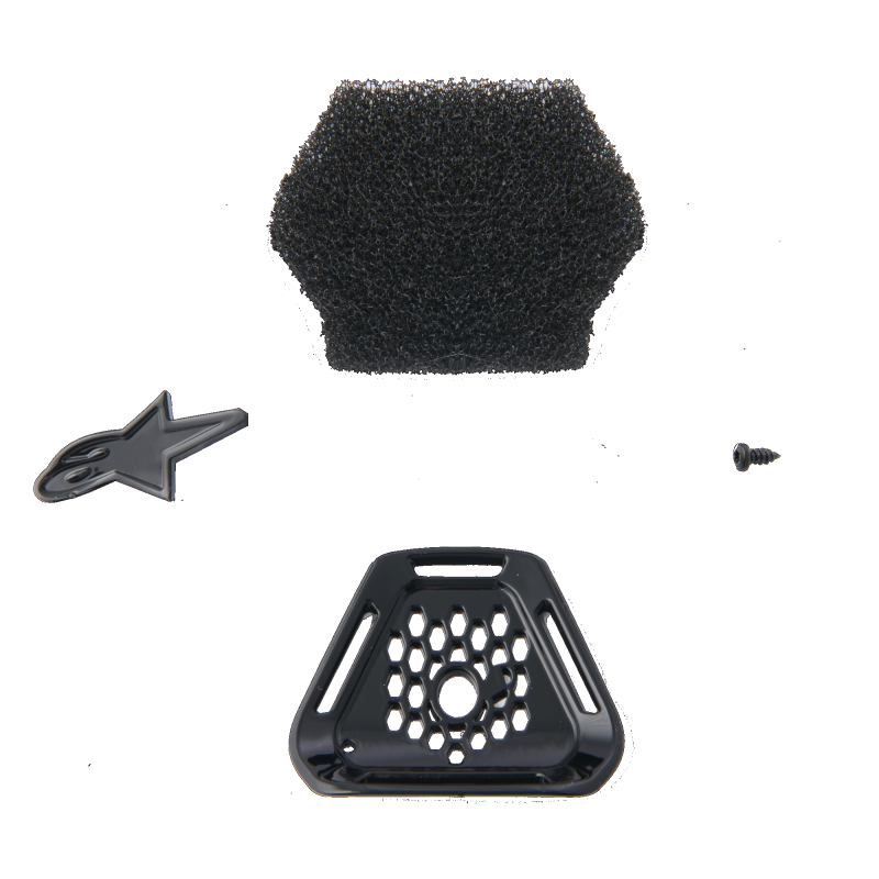 8973023-10-OS ALPINESTARS CHIN VENT S-M10 BLACK CHIN VENT S-M10 BLACK EXTERIOR HELMET PARTS 