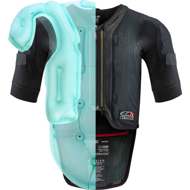 6508524-13F-XS ALPINESTARS-TEC-AIR TECH AIR 7X SYSTEM XS TECH AIR 7X SYSTEM XS CHEST PROTECTION 