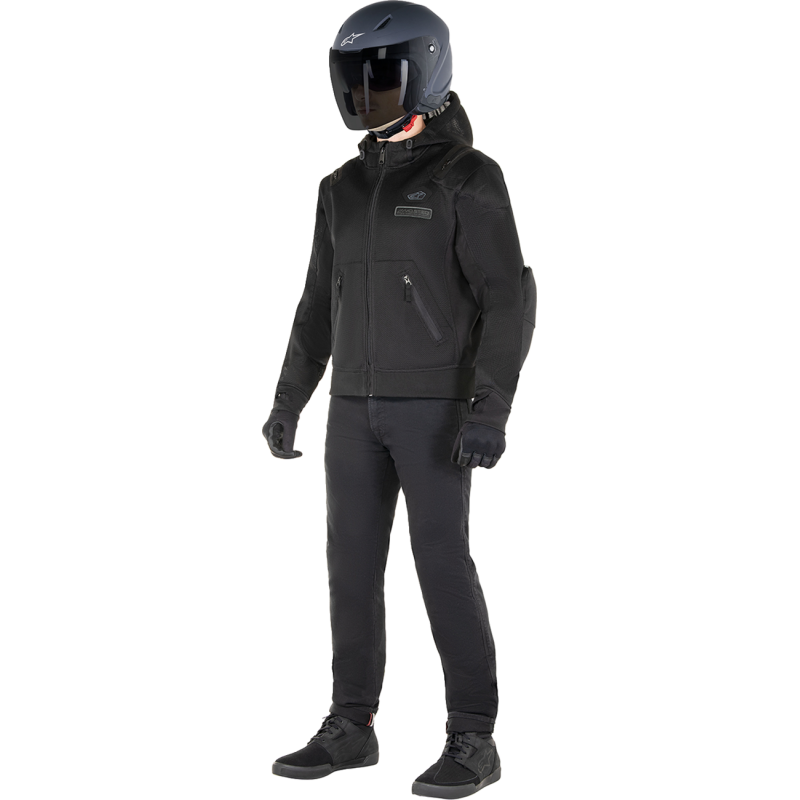 4202524-1100-XL ALPINESTARS-ROAD MFLW AIR TECH HOODIE BLK XL MFLW AIR TECH HOODIE BLK XL SWEATS-MENS 
