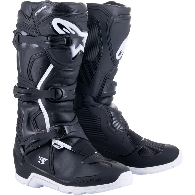 2013324-12-9 ALPINESTARS BOOT T3 END WP BLK/WHT 9 BOOT T3 END WP BLK/WHT 9 OFFROAD RIDING BOOTS - ADULT 