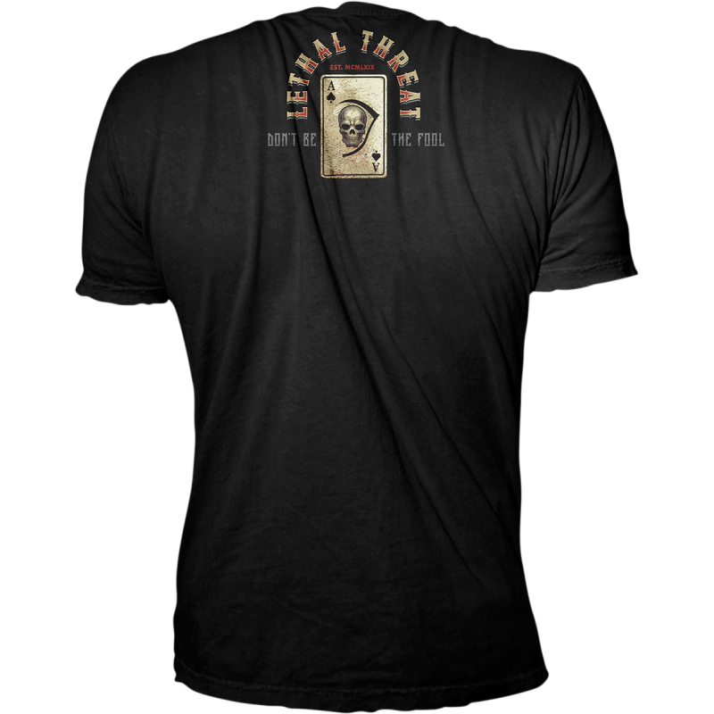 LT20894-5XL LETHAL-THREAT TEE PLAYTHEHAND BLACK 5X TEE PLAYTHEHAND BLACK 5X T-SHIRTS-MENS 