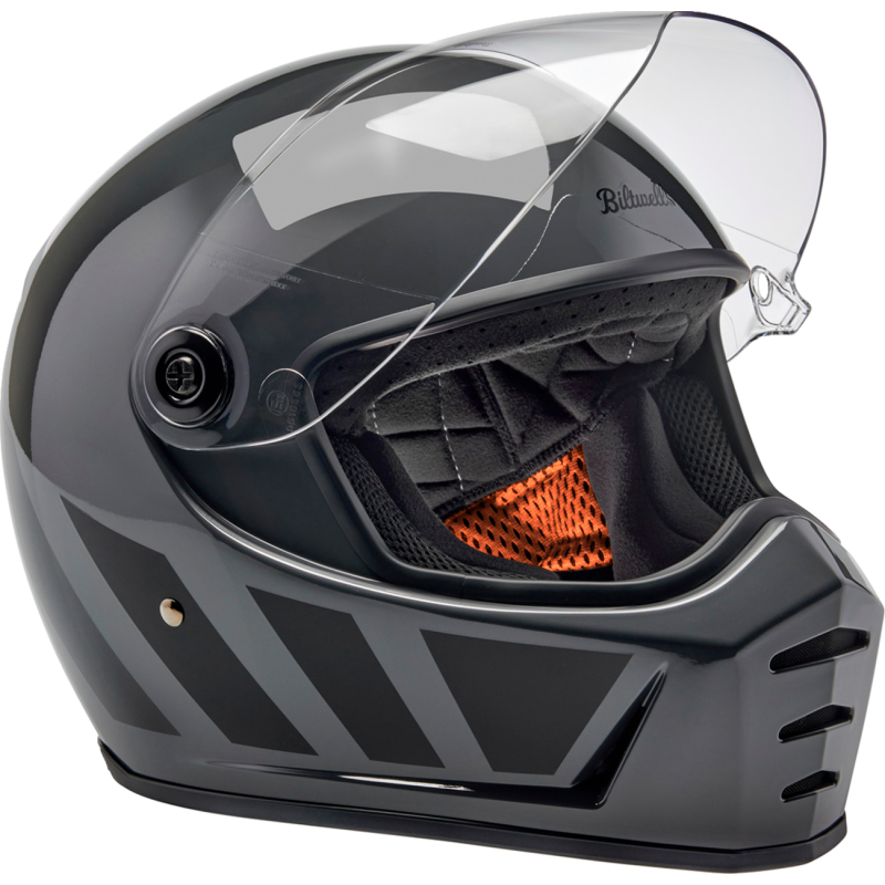 1004-569-505 BILTWELL LANE SPLITTER STORM GREY INERTIA XL LANE SPLITTER STORM GREY INERTIA XL STREET FULL FACE ADULT HELMET 