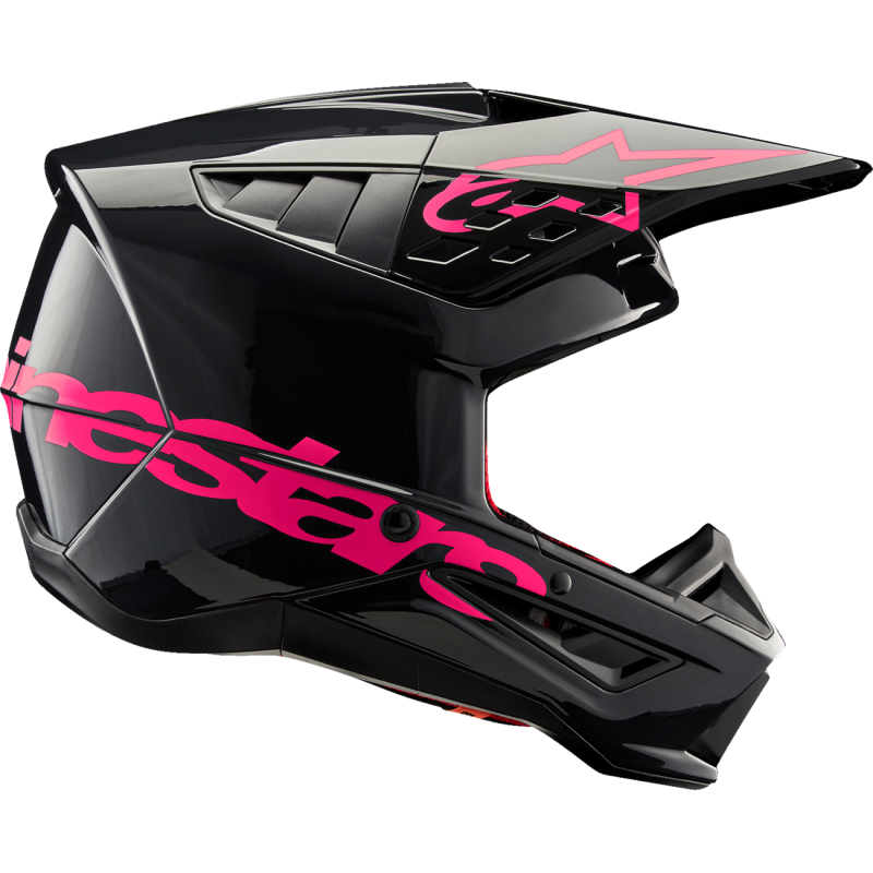 8306323-1839-XS ALPINESTARS HELMET SM5 CORP BK/PK XS HELMET SM5 CORP BK/PK XS OFFROAD FULL FACE 1-PC ADULT HELMET 