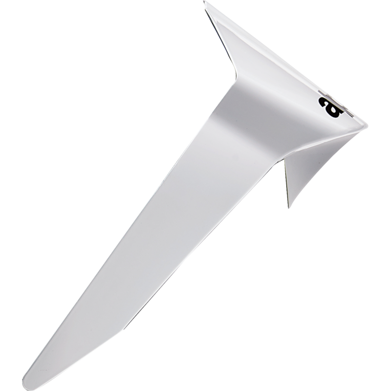 8951624-0217 ALPINESTARS-ROAD S-R10 SOLID STANDARD SPOILER -  WHT GLOSSY S-R10 SOLID STANDARD SPOILER -  WHT GLOSSY EXTERIOR HELMET PARTS 