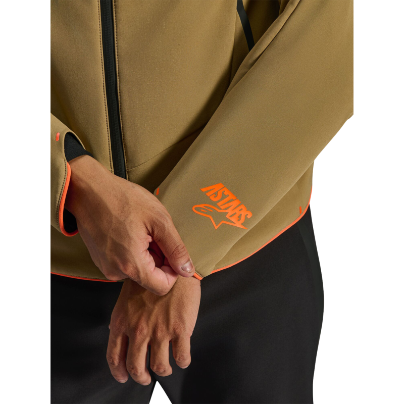 3200226-8038-XL ALPINESTARS-ROAD JACKET AEROSHELL WP KHAKI ORANGE  XL JACKET AEROSHELL WP KHAKI ORANGE  XL JACKETS- TEXTILE MENS 