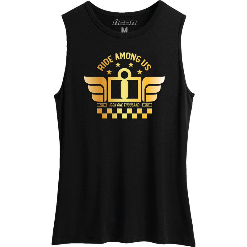 3031-4321 ICON TUSCADERO WM TANK BK 2XL TUSCADERO WM TANK BK 2XL T-SHIRTS-LADIES 