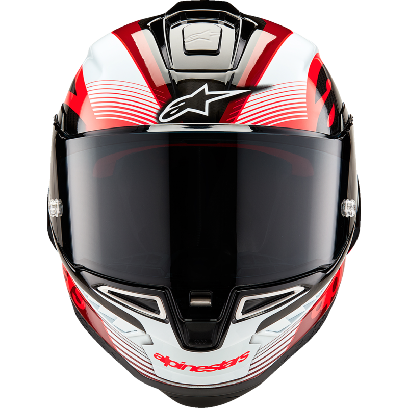 8200224-1352-XS ALPINESTARS-ROAD S-R10 TEAM HELMET CRB/R/W XS S-R10 TEAM HELMET CRB/R/W XS STREET FULL FACE ADULT HELMET 