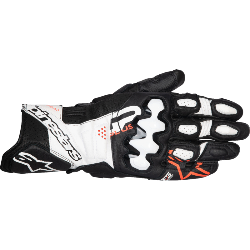 3550825-1231-XL ALPINESTARS-ROAD GLOVE GP+ R V3 LTHR BK/WT/RD XL GLOVE GP+ R V3 LTHR BK/WT/RD XL ROAD RACING GLOVES-MENS 