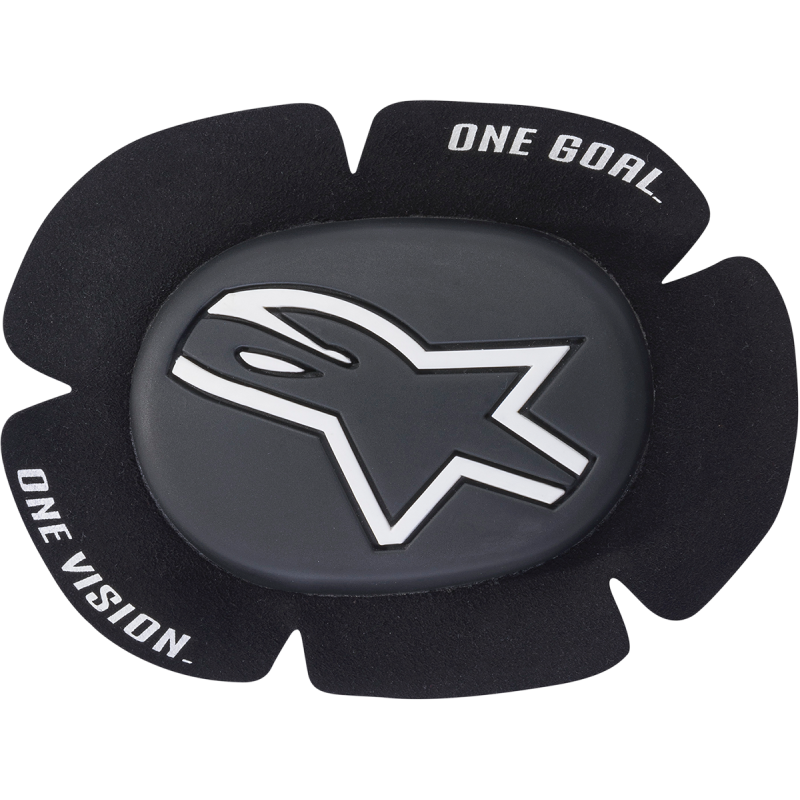 6403020-12 ALPINESTARS-ROAD KNEE SLIDER GP SP EVO BW KNEE SLIDER GP SP EVO BW APPAREL PARTS & ACCESSORIES 