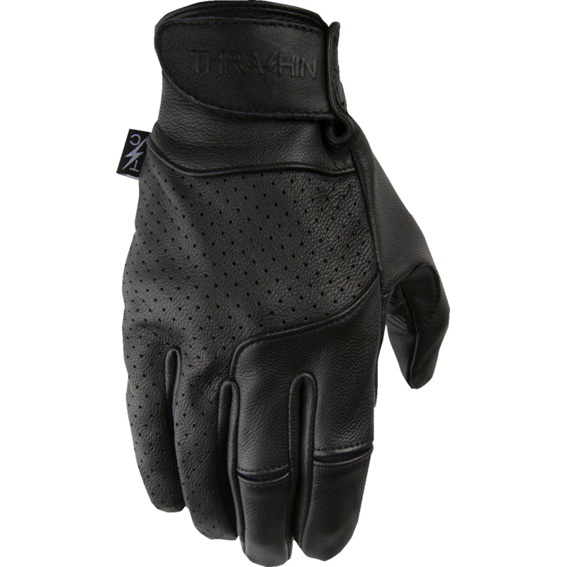 TSG-0001-12 THRASHIN-SUPPLY-CO. GLOVES SIEGE LTHR BLK 2X GLOVES SIEGE LTHR BLK 2X STREET SPORT GLOVES-MENS 