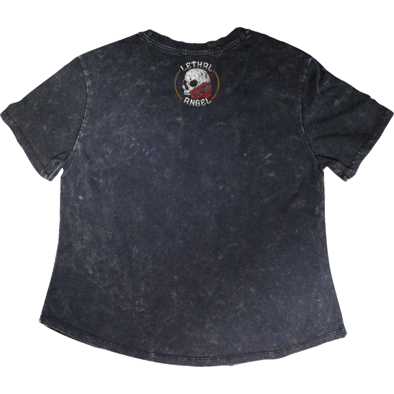 LA70208-3X LETHAL-THREAT TEE UNLEASHED SKULL GY 3X TEE UNLEASHED SKULL GY 3X T-SHIRTS-LADIES 