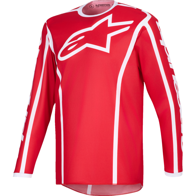 3761226-32-XL ALPINESTARS JERSEY FLUID APEX RED/WHITE XL JERSEY FLUID APEX RED/WHITE XL JERSEYS-MENS 