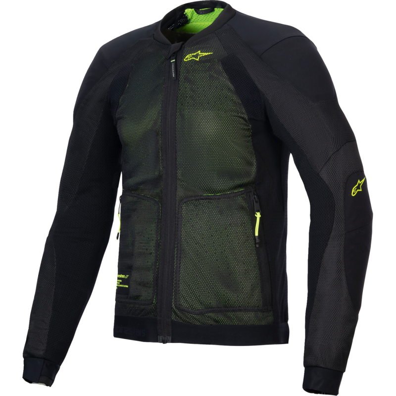 3301225-168-XL ALPINESTARS-ROAD JACKET TROOP AIR BLK/FLUO YEL XL JACKET TROOP AIR BLK/FLUO YEL XL JACKETS- TEXTILE MENS 