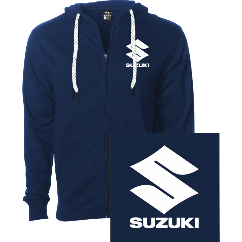 28-88458 FACTORY-EFFEX-APPAREL HOODIE ZIP SUZUKI ICON NV 2X HOODIE ZIP SUZUKI ICON NV 2X SWEATS-MENS 