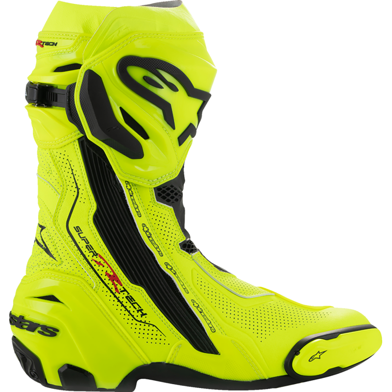 2220121-551-46 ALPINESTARS-ROAD BOOT STECH R VNTD YLW FLUO/BLK 46 BOOT STECH R VNTD YLW FLUO/BLK 46 STREET-TOURING BOOTS 