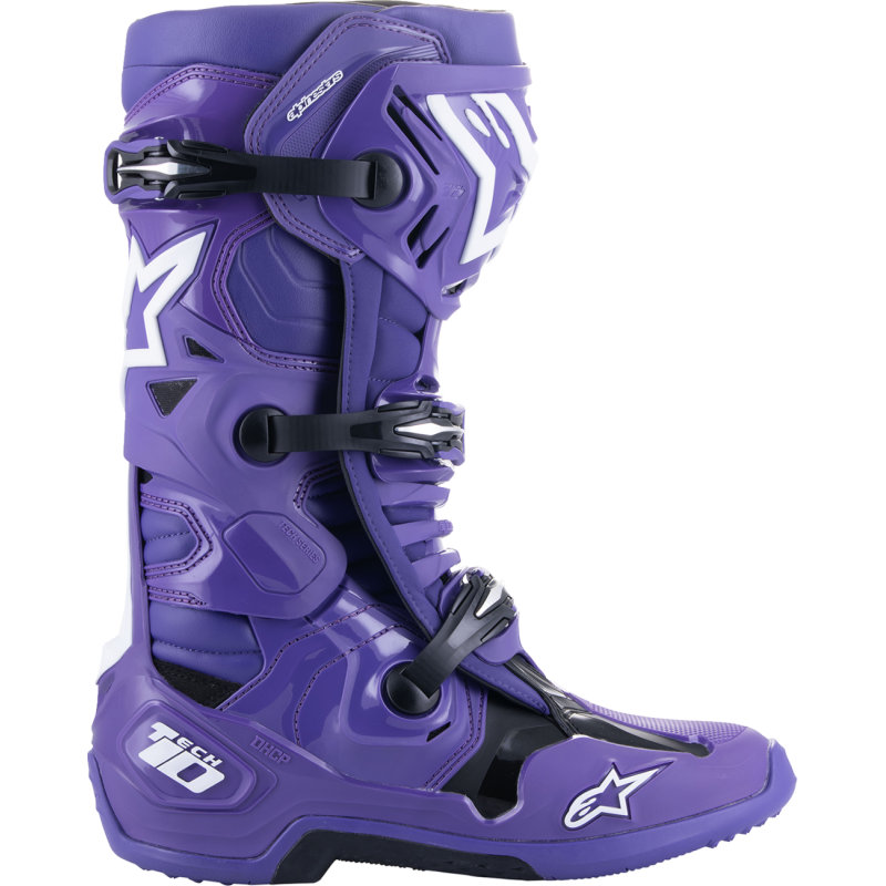 2010020-394-9 ALPINESTARS BOOT TECH 10 PURPL/BLK 9 BOOT TECH 10 PURPL/BLK 9 OFFROAD RIDING BOOTS - ADULT 