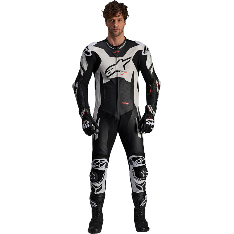 3150225-1231-62 ALPINESTARS-ROAD SUIT GP+ SPRINT BK/WH/RD 62 SUIT GP+ SPRINT BK/WH/RD 62 SUITS - 1-PC MENS 