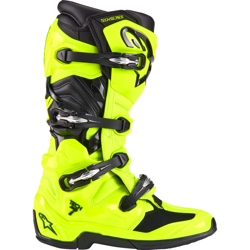 2012025-551-9 ALPINESTARS BOOT TECH 7 (25)YEL FLUO BK 9 BOOT TECH 7 (25)YEL FLUO BK 9 OFFROAD RIDING BOOTS - ADULT 