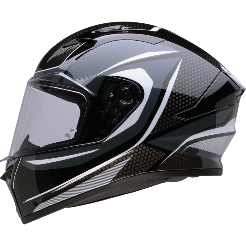 0101-18457 Z1R TALON HELMET GD BK/GY/WH 2X TALON HELMET GD BK/GY/WH 2X STREET FULL FACE ADULT HELMET 