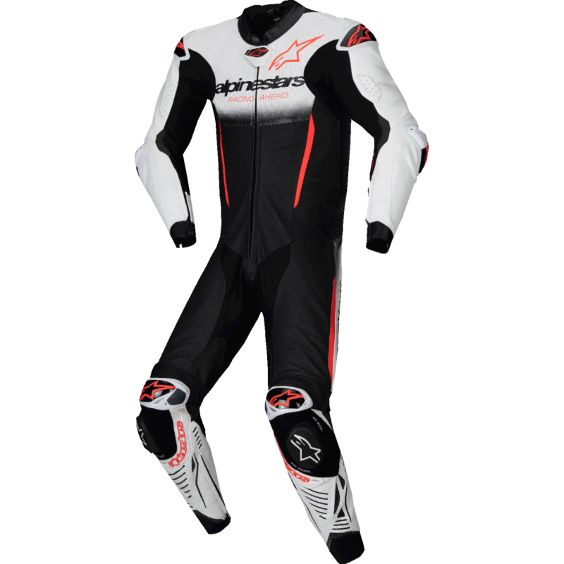 3150125-233-60 ALPINESTARS-ROAD SUIT GP-R7 1pc WHT/BLK/RD 60 SUIT GP-R7 1pc WHT/BLK/RD 60 SUITS - 1-PC MENS 