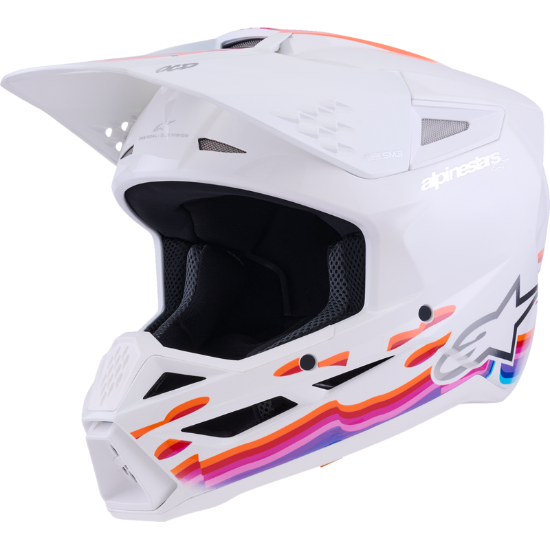 8301126-2180-XL ALPINESTARS HELMET SM3 FORCE WHITE-GLOSS XL HELMET SM3 FORCE WHITE-GLOSS XL OFFROAD FULL FACE 1-PC ADULT HELMET 