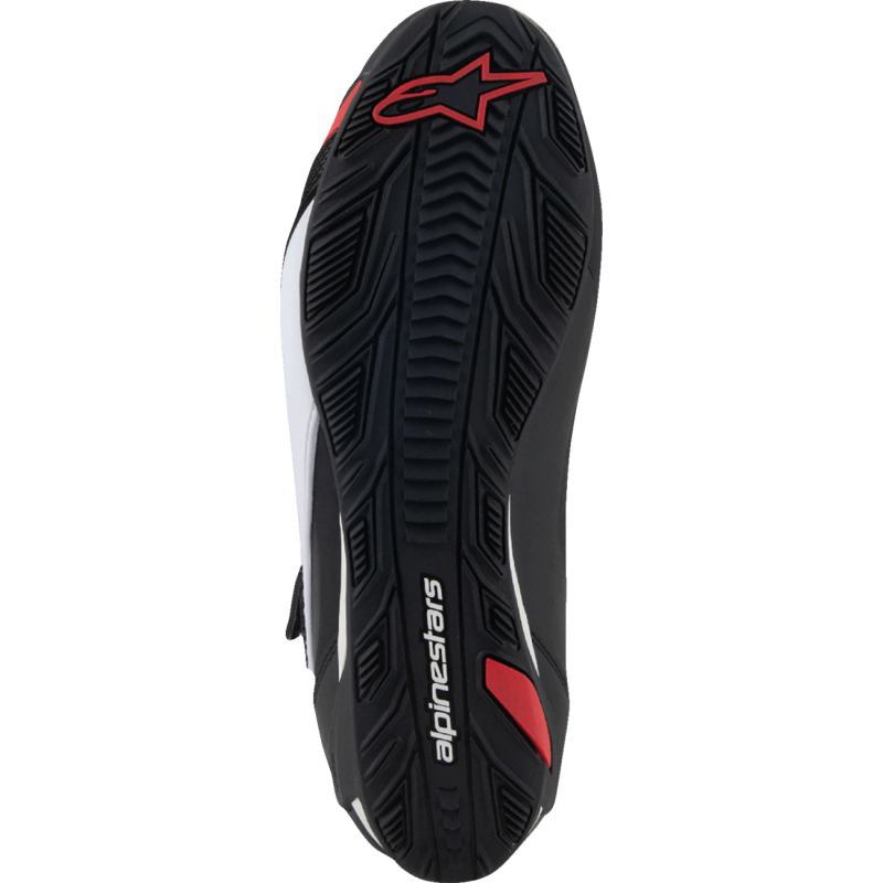 2510425-123-95 ALPINESTARS-ROAD SHOE FASTER V4 BLK/WHT/RD 9.5 SHOE FASTER V4 BLK/WHT/RD 9.5 SPORT RIDING SHOES 