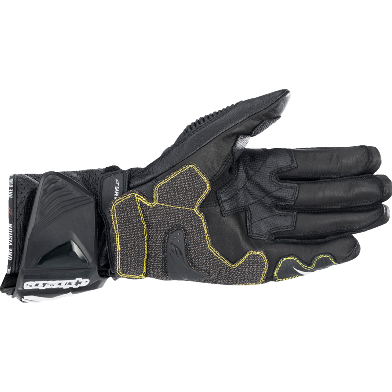 3556622-12-3X ALPINESTARS-ROAD GLOVE GP TECH B/W 3X GLOVE GP TECH B/W 3X ROAD RACING GLOVES-MENS 