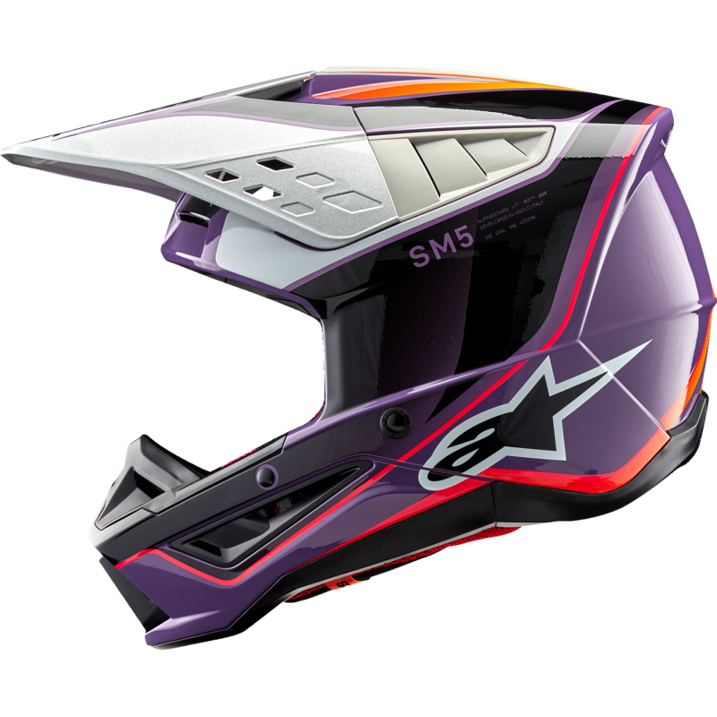 8306723-3919-S ALPINESTARS HELMET SM5 SAIL BK PU S HELMET SM5 SAIL BK PU S OFFROAD FULL FACE 1-PC ADULT HELMET 