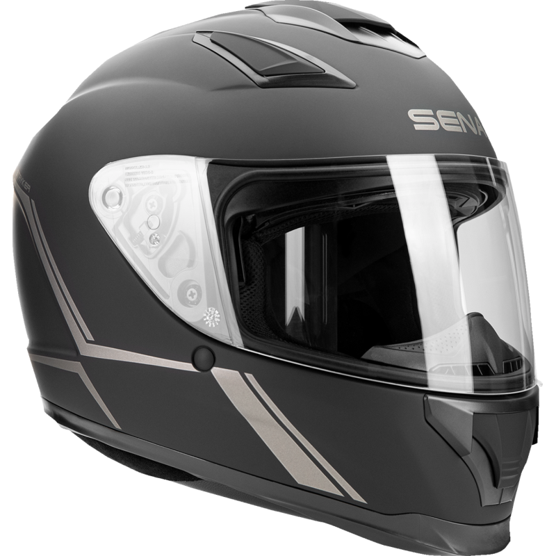 STRYKER-MB0XL1 SENA STRYKER SMART HELMET FULL-FACE MATT BLACK XL SIZE DOT STRYKER SMART HELMET FULL-FACE MATT BLACK XL SIZE DOT STREET FULL FACE ADULT HELMET 