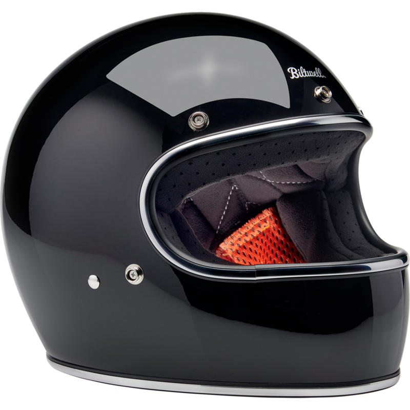 1002-101-506 BILTWELL GRINGO GLOSS BLACK 2XL GRINGO GLOSS BLACK 2XL STREET FULL FACE ADULT HELMET 