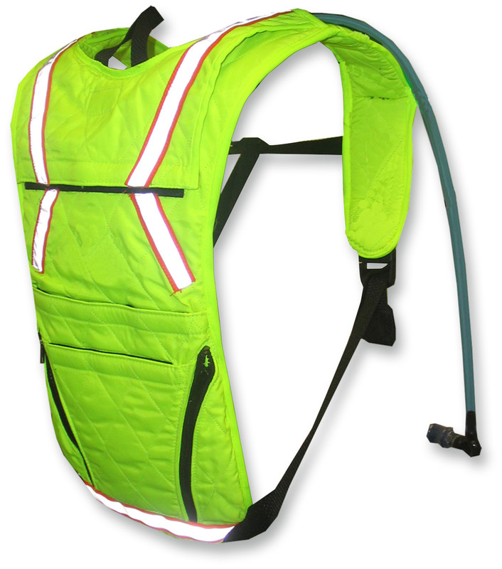 6801-HV HYPER-KEWL TECHNICHE GULPZ HYDRATION SYSTEM HI-VIS TECHNICHE GULPZ HYDRATION SYSTEM HI-VIS HYDRATION PACK 