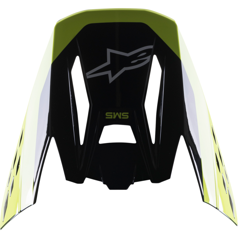 8983622-1515 ALPINESTARS VISOR M-5 BEAM BK/GY/YL VISOR M-5 BEAM BK/GY/YL VISORS & PEAKS 