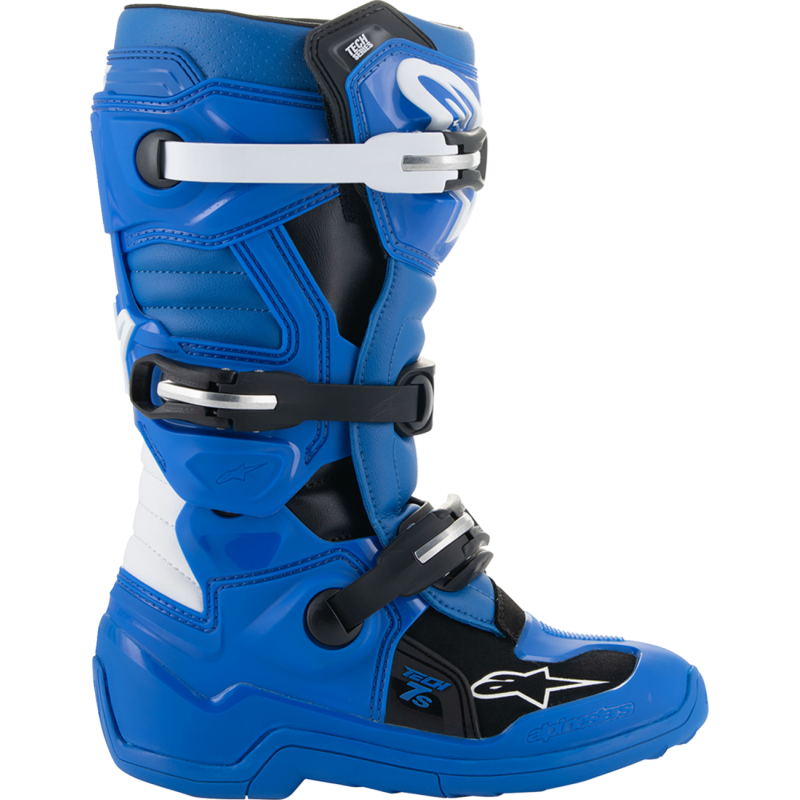 2015017-712-8 ALPINESTARS BOOT TECH 7S BLUE/BLACK/WHITE 8 BOOT TECH 7S BLUE/BLACK/WHITE 8 OFFROAD RIDING BOOTS - CHILDS 