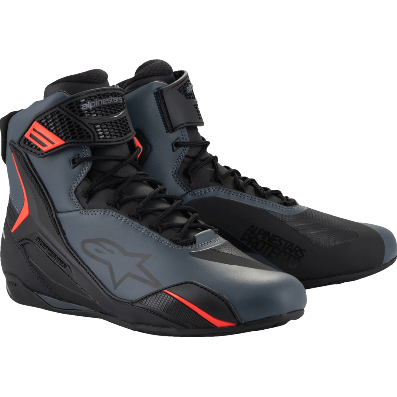 2510425-1130-95 ALPINESTARS-ROAD SHOE FASTER V4 BLK/GRY/RD 9.5 SHOE FASTER V4 BLK/GRY/RD 9.5 SPORT RIDING SHOES 