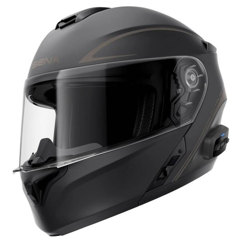 OUTRUSHR-MBXXL3 SENA OUTRUSH R FLIP-UP HELMET & BLUETOOTH INTERCOM 5.0 - MATTE BLACK (2XL) OUTRUSH R FLIP-UP HELMET & BLUETOOTH INTERCOM 5.0 - MATTE BLACK (2XL) Modular Flip-Up Helmet 